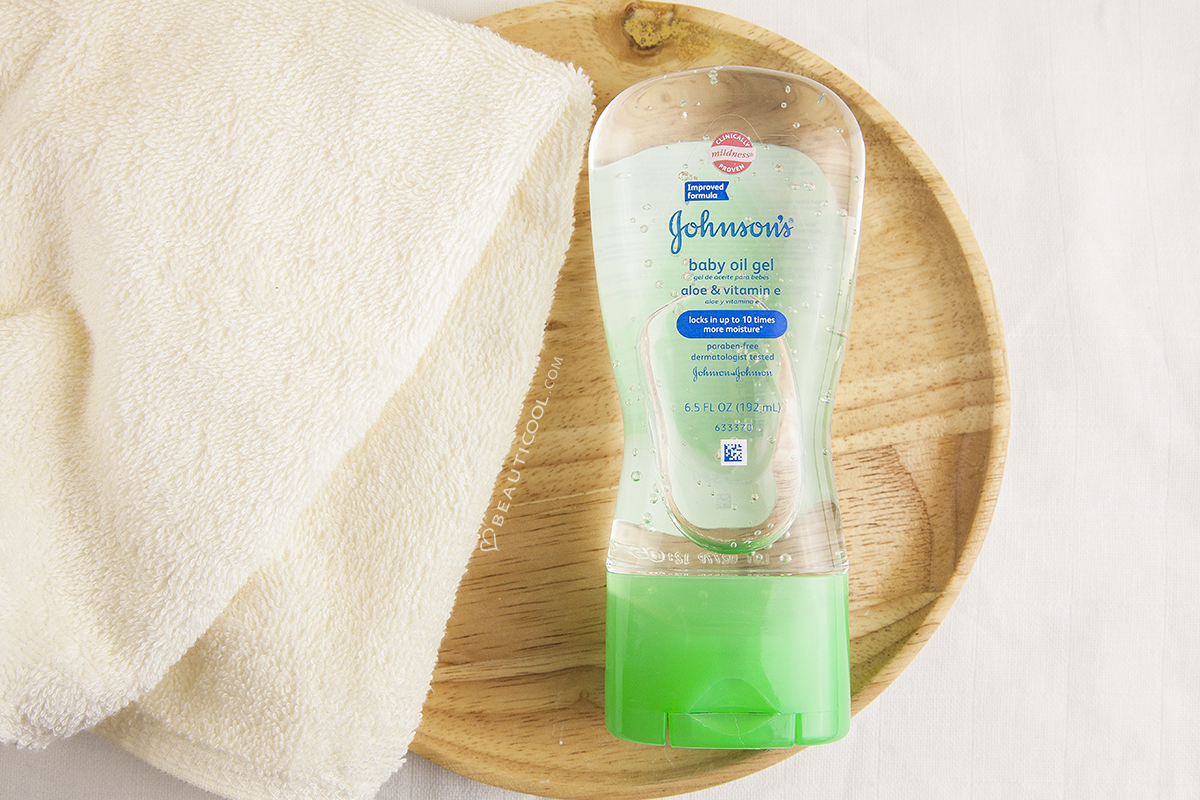 Johnson's Baby Baby Oil Gel Aloe Vera Vitamin Eด้วยส่วนผสมของ วิตามิน E และว่านหางจระเข้ ช่วยลดอาการแพ้ รอยไหม้แดงต่างๆ