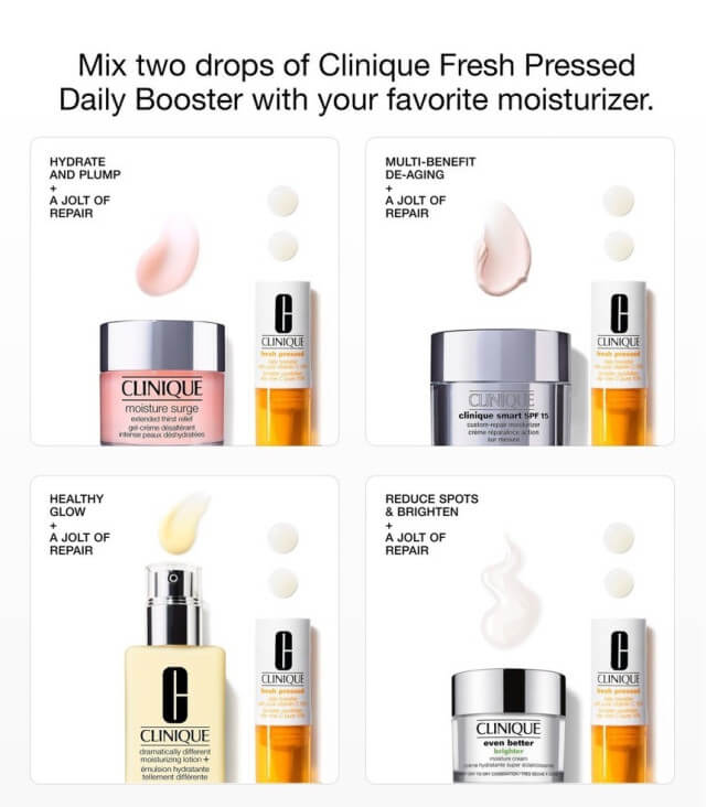 CLINIQUE,Fresh Pressed Daily Booster With Pure Vitamin C 10%,วิตามินซีสกัดเข้มข้น