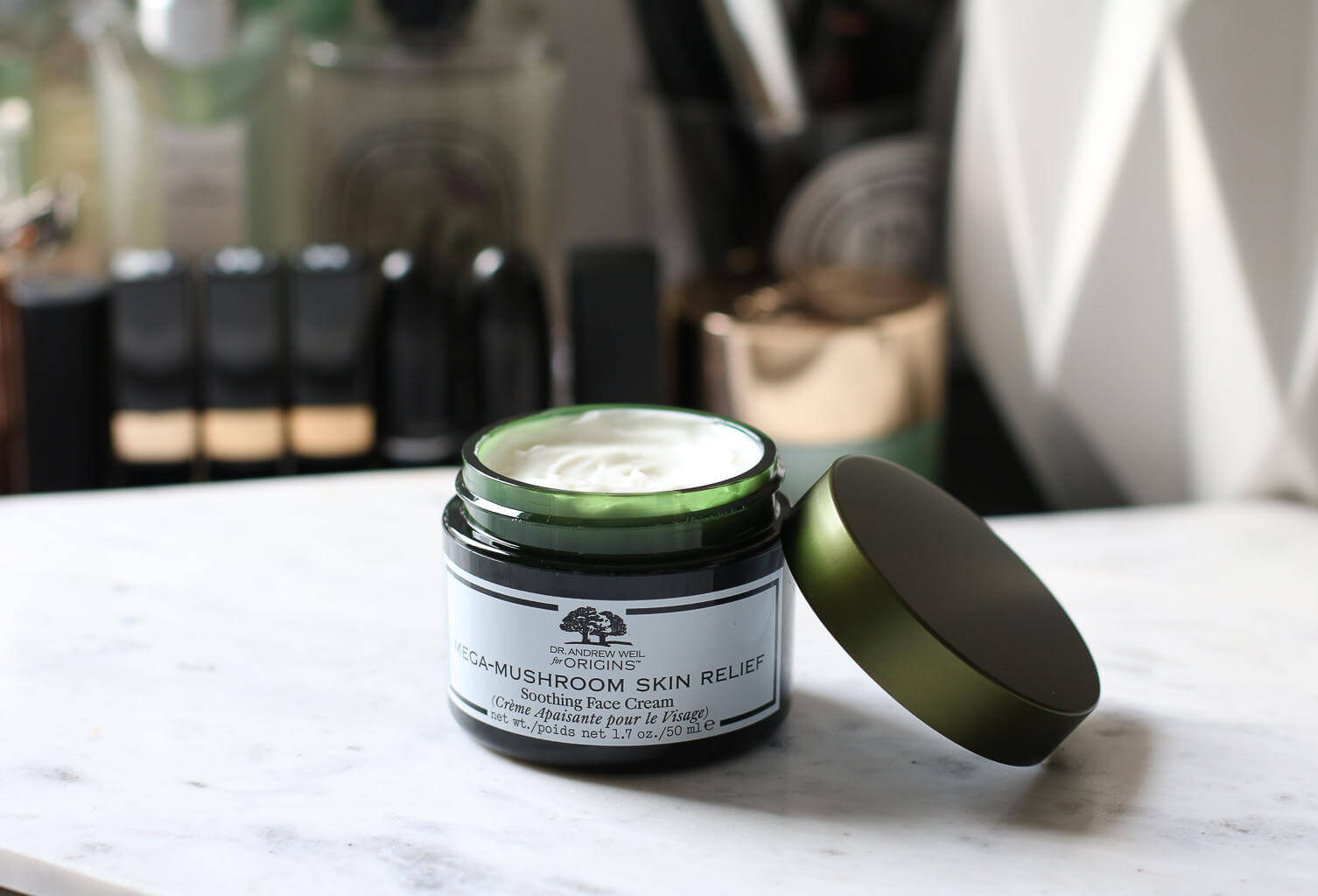 ORIGINS , Dr.Andrew Weil For Origins Mega-Mushroom Skin Relief soothing Face Cream , ครีมเนื้อเข้มข้น , ครีมเห็ดหลินจือ 