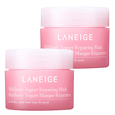 Laneige, Laneige Multiberry Yogurt Repair Pack, Laneige Multiberry Yogurt Repair Pack รีวิว, Laneige Multiberry Yogurt Repair Pack ราคา, Laneige Multiberry Yogurt Repair Pack 20 ml., Laneige ซื้อ 1 ชิ้น ฟรี 1 ชิ้น! Multiberry Yogurt Repair Pack 20 ml. มาสก์โยเกิร์ต อุดมไปด้วยวิตามินและแร่ธาตุ ช่วยเติมความชุ่มชื้นให้ผิว ปรับสีผิวให้ขาวกระจ่างใส แลดูเรียบเนียนและนุ่มขึ้น