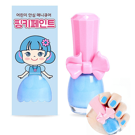 Pinky Cosmetics,Pink Princess Kids,Pinky Cosmetics Pink Princess Kids Water-based Nail Polish Pinky Paint สีทาเล็บ,สีทาเล็บสำหรับเด็ก