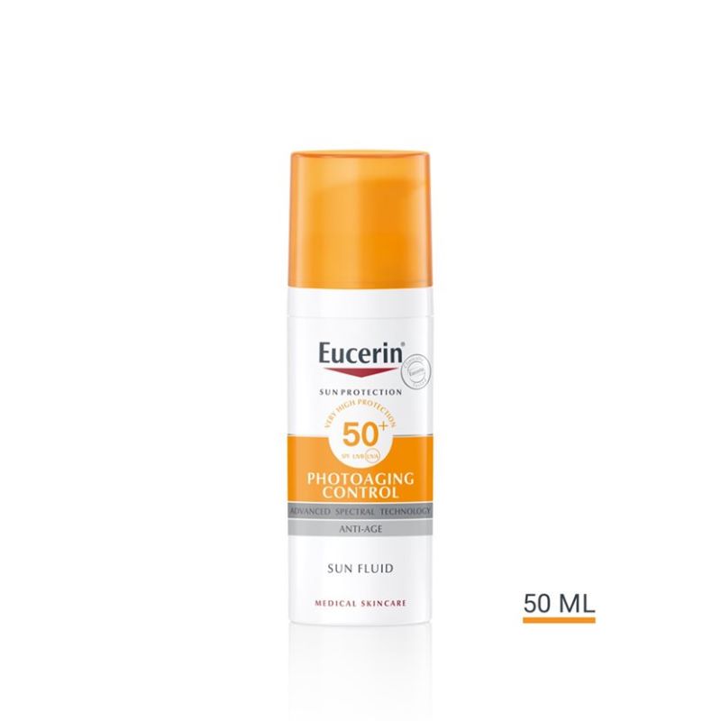 Eucerin Sun Photoaging Control Anti-age Fluid SPF50 50ml, Eucerin Sun Photoaging Control Anti-age Fluid SPF50 รีวิว , EUCERIN SUN AGE REPAIR SERUM SPF 50 ,Eucerin, Eucerin กันแดด