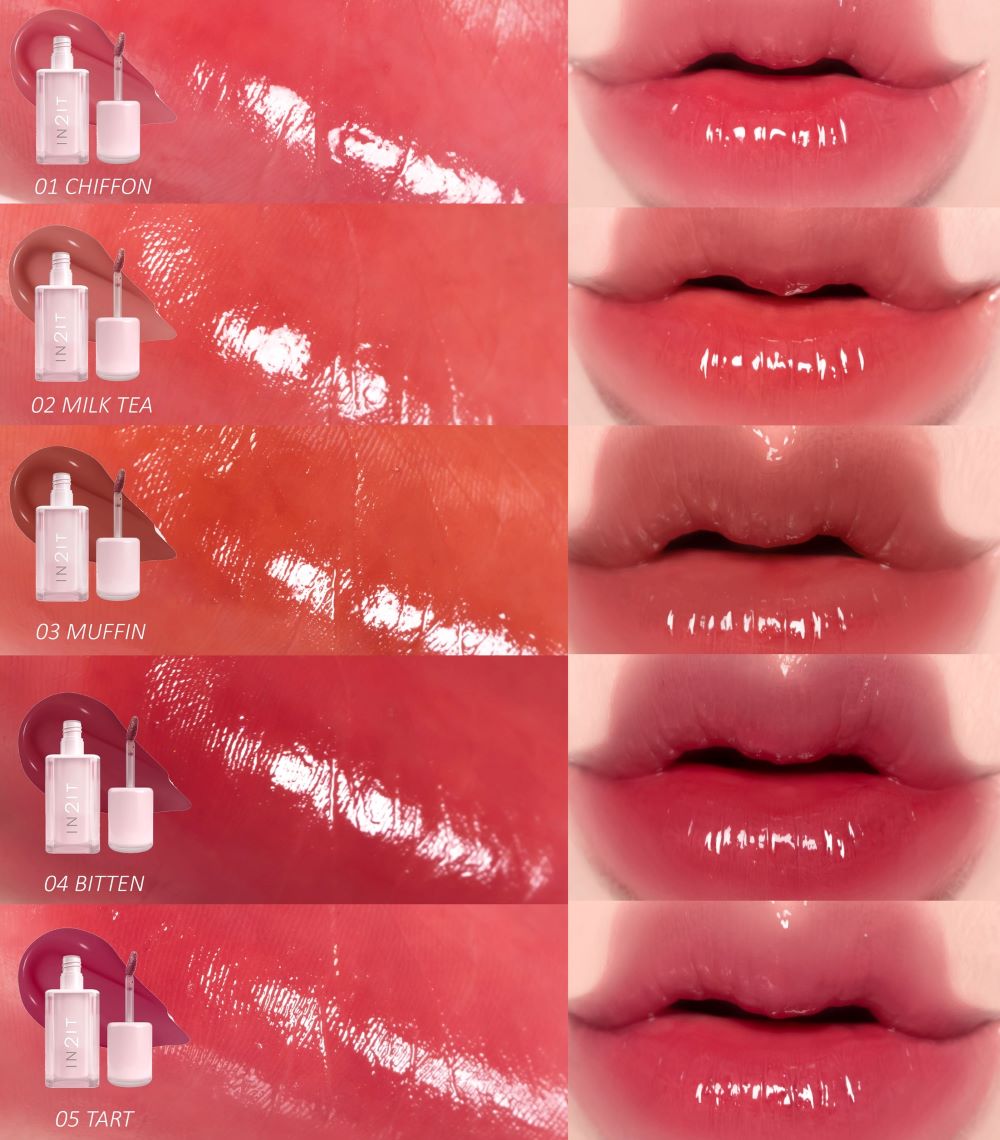IN2IT Jelly Beam Glow Tint #01 CHIFFON 3g, IN2IT Jelly Beam Glow Tint , IN2IT ราคา ,IN2IT  รีวิว , IN2IT สีไหนสวย , IN2IT  ลิปสติก